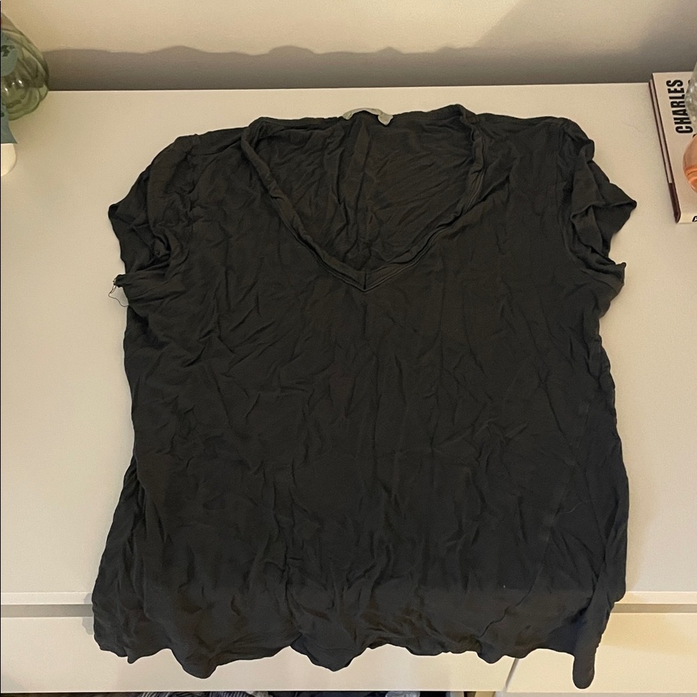 A.L.C. Black Short Sleeve Top